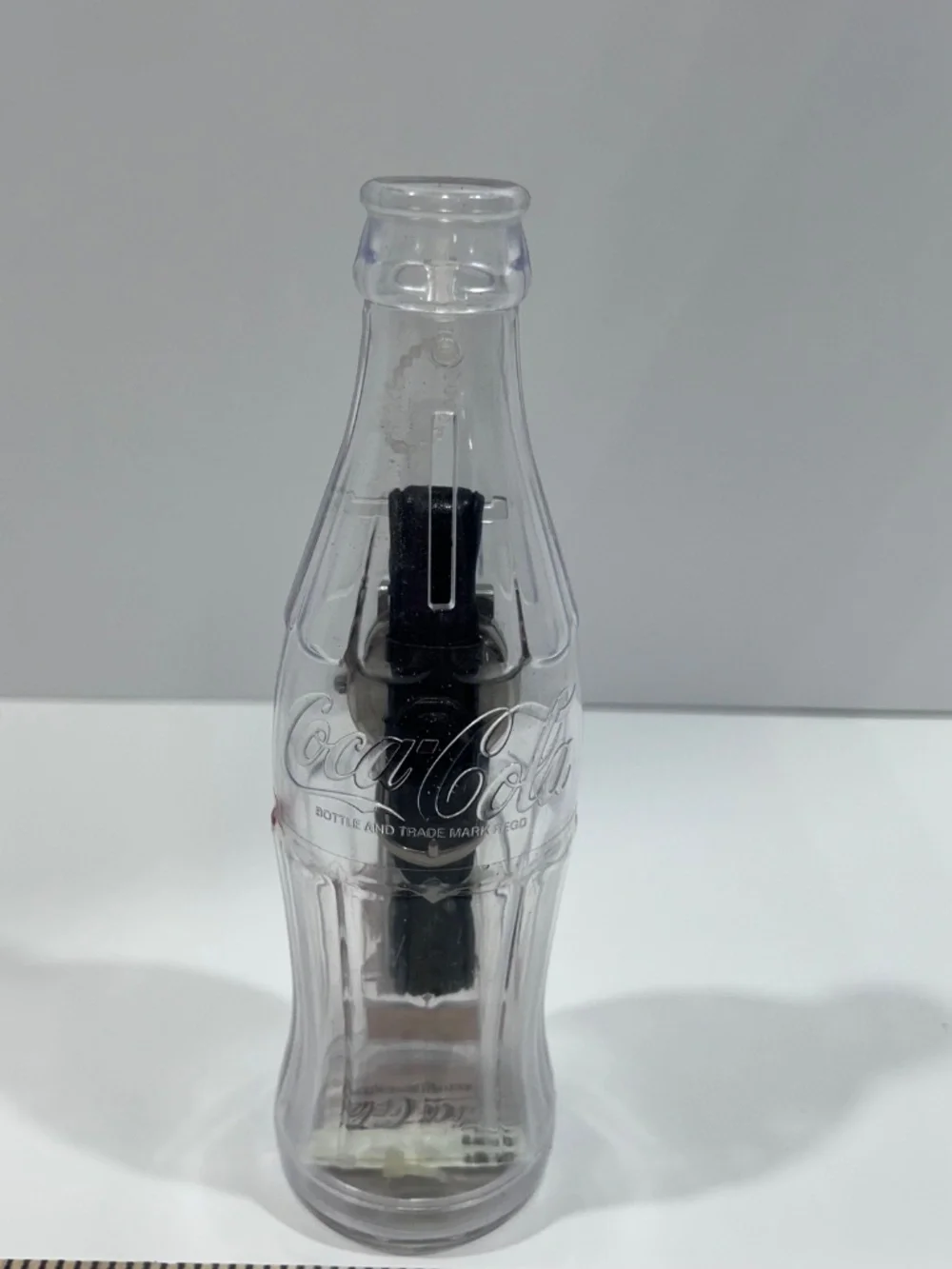 Vintage 2002 Coca-Cola Watch in a Bottle Wrist Watch Black/Silver-analogue (NEW)